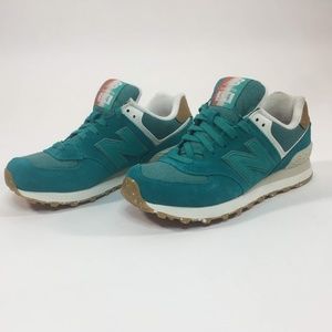 New Balance 574 Leather Green WL574SEB